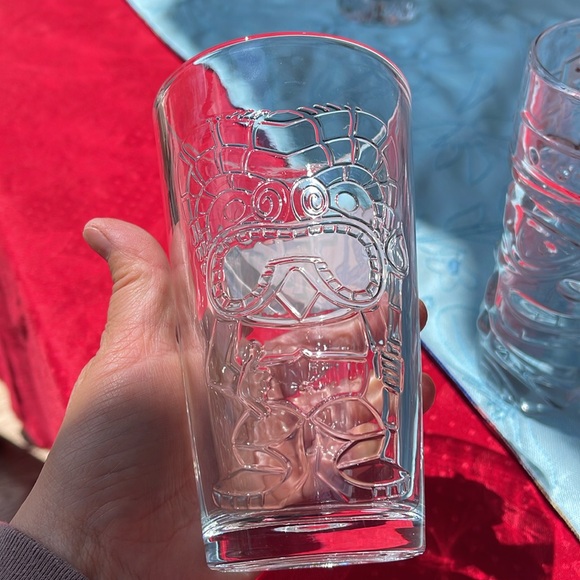 Two unused  Tiki Glass Cups - Picture 5 of 9